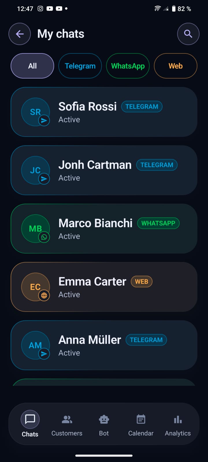 NexaFlow unified customer inbox